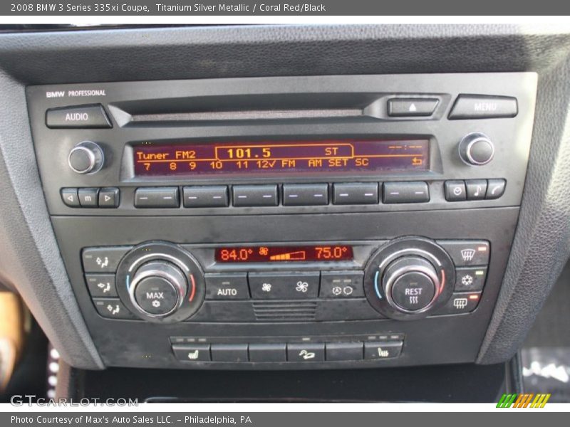 Titanium Silver Metallic / Coral Red/Black 2008 BMW 3 Series 335xi Coupe