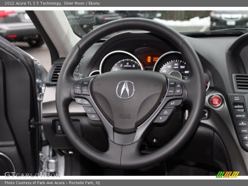 Silver Moon / Ebony 2012 Acura TL 3.5 Technology