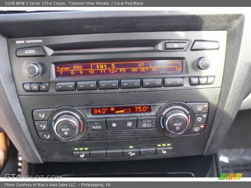 Titanium Silver Metallic / Coral Red/Black 2008 BMW 3 Series 335xi Coupe