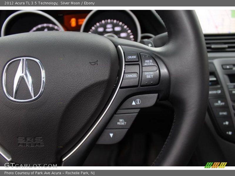 Silver Moon / Ebony 2012 Acura TL 3.5 Technology