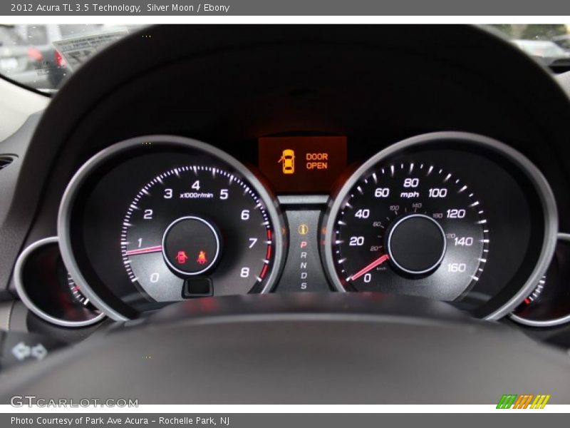 Silver Moon / Ebony 2012 Acura TL 3.5 Technology
