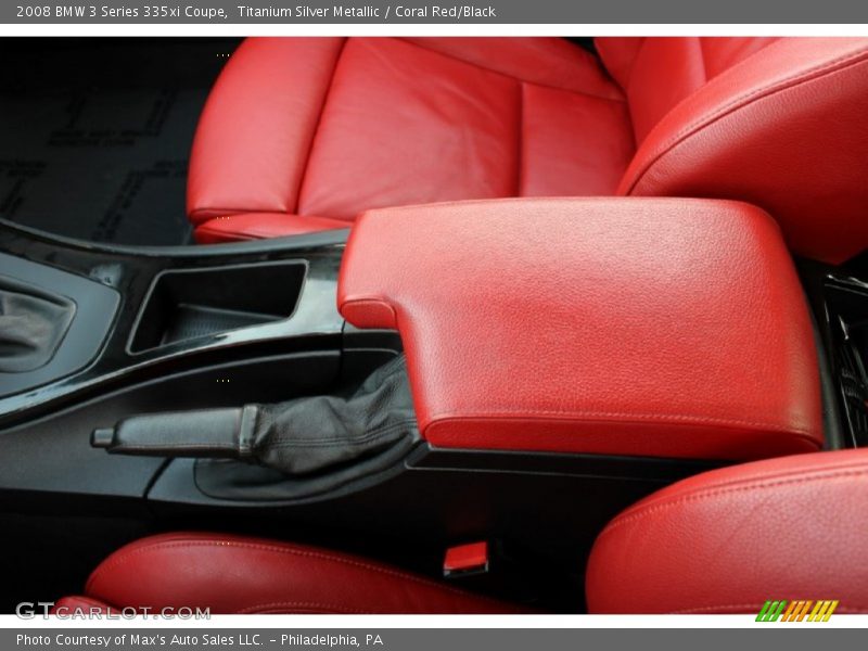 Titanium Silver Metallic / Coral Red/Black 2008 BMW 3 Series 335xi Coupe