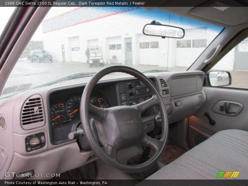 Dark Toreador Red Metallic / Pewter 1998 GMC Sierra 1500 SL Regular Cab