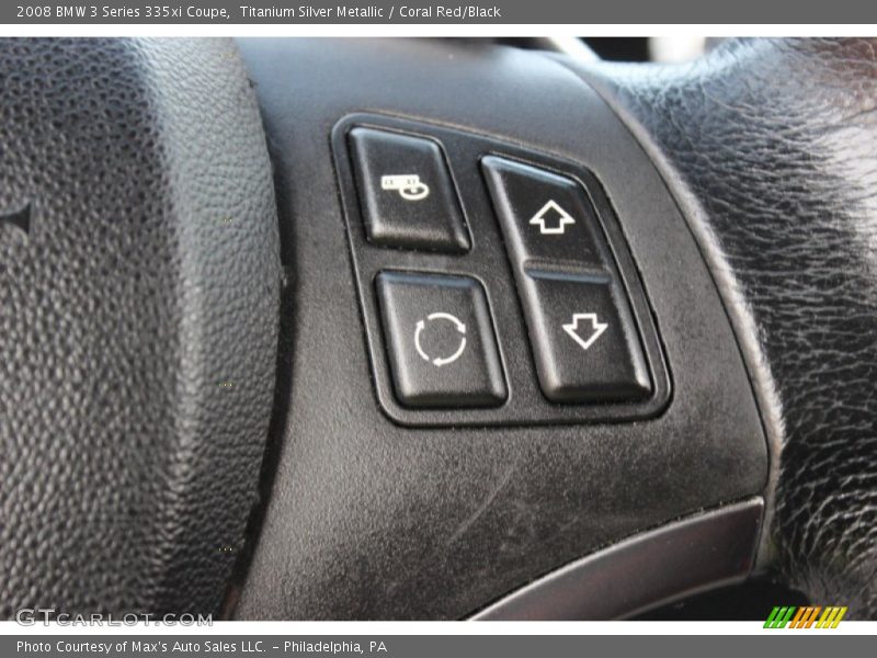 Titanium Silver Metallic / Coral Red/Black 2008 BMW 3 Series 335xi Coupe