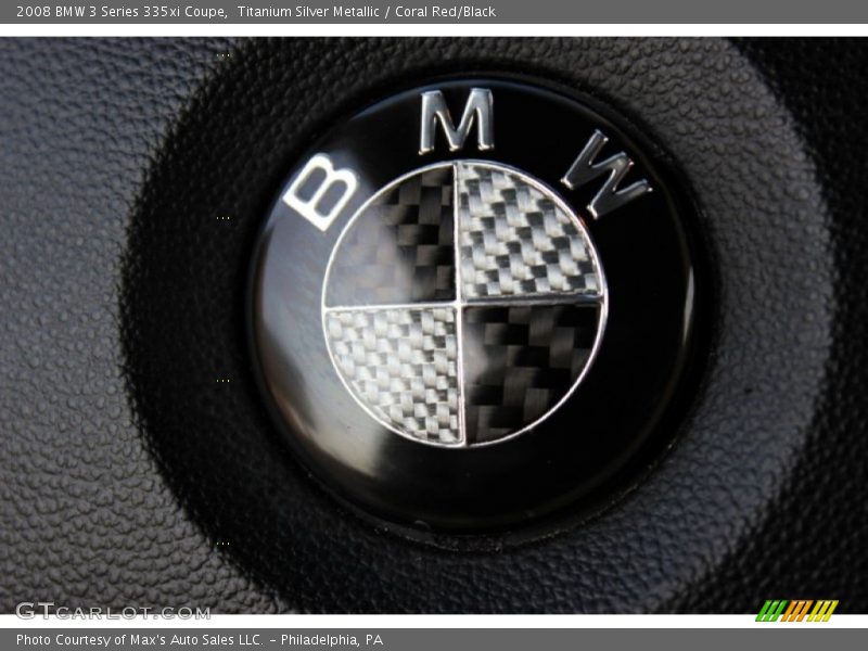 Titanium Silver Metallic / Coral Red/Black 2008 BMW 3 Series 335xi Coupe