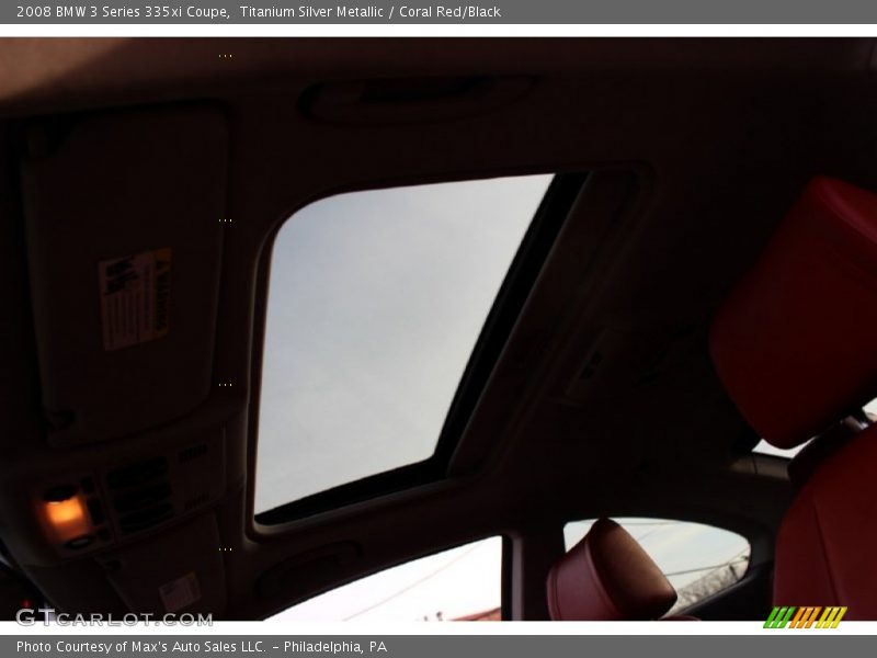 Titanium Silver Metallic / Coral Red/Black 2008 BMW 3 Series 335xi Coupe