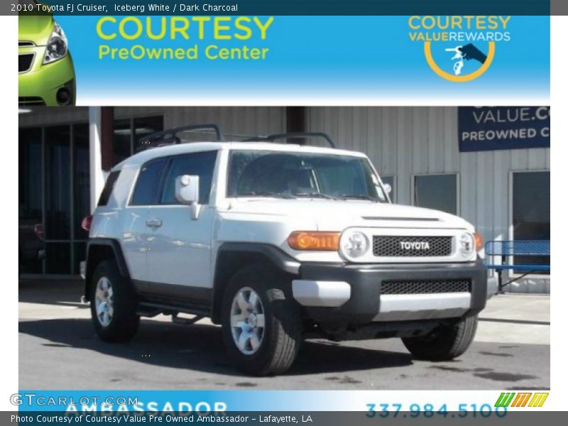 Iceberg White / Dark Charcoal 2010 Toyota FJ Cruiser