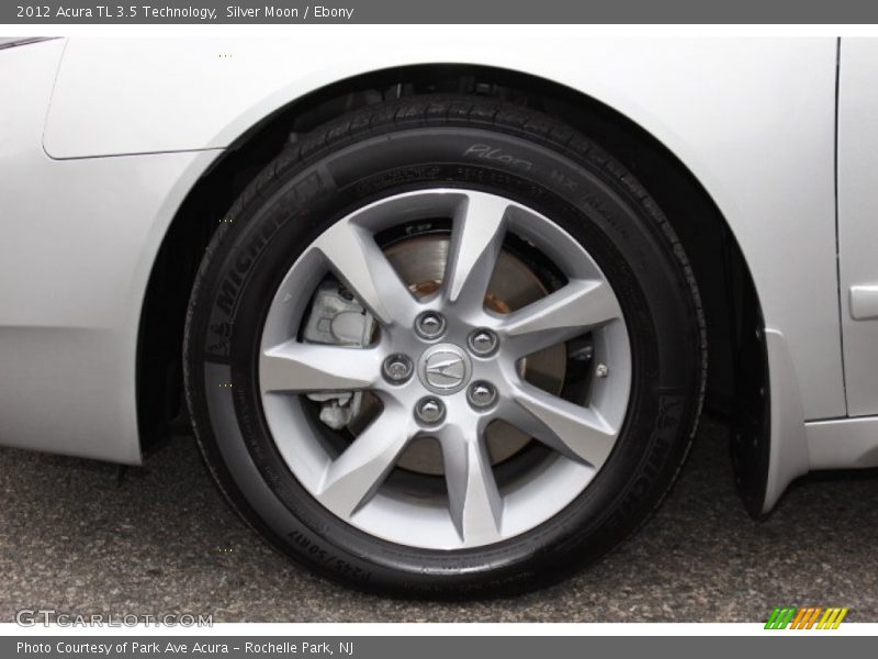 Silver Moon / Ebony 2012 Acura TL 3.5 Technology