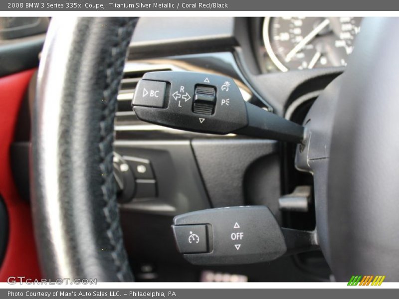 Titanium Silver Metallic / Coral Red/Black 2008 BMW 3 Series 335xi Coupe