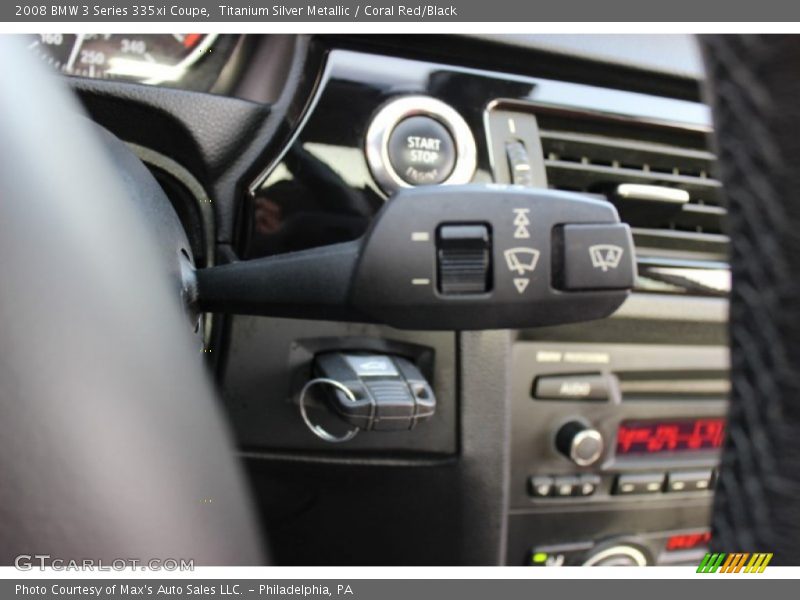 Titanium Silver Metallic / Coral Red/Black 2008 BMW 3 Series 335xi Coupe