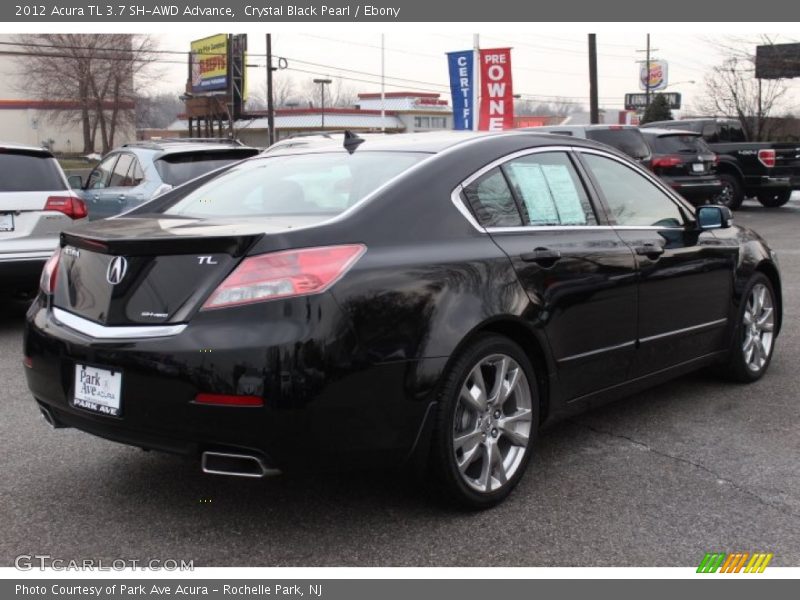 Crystal Black Pearl / Ebony 2012 Acura TL 3.7 SH-AWD Advance