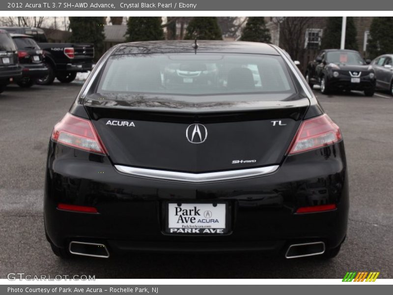 Crystal Black Pearl / Ebony 2012 Acura TL 3.7 SH-AWD Advance