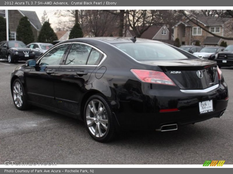 Crystal Black Pearl / Ebony 2012 Acura TL 3.7 SH-AWD Advance