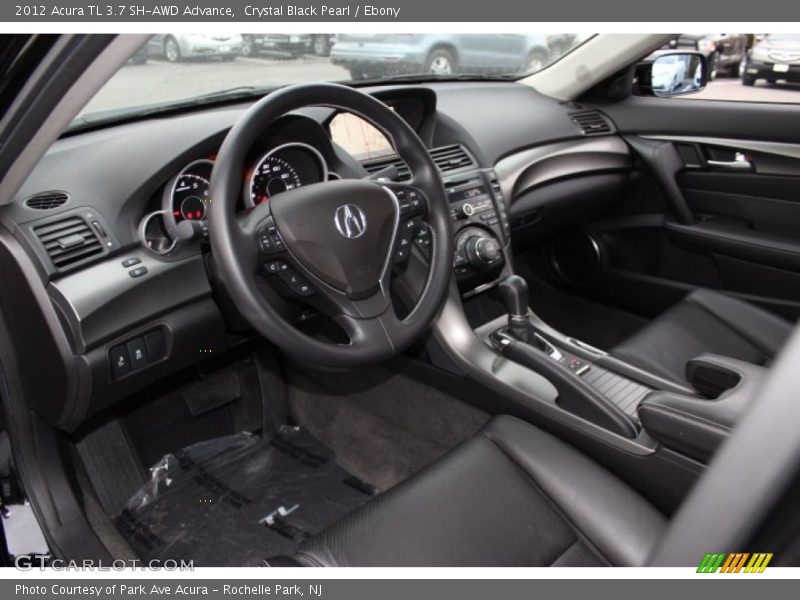 Crystal Black Pearl / Ebony 2012 Acura TL 3.7 SH-AWD Advance