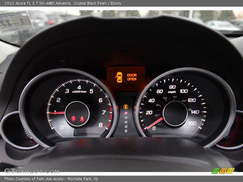 Crystal Black Pearl / Ebony 2012 Acura TL 3.7 SH-AWD Advance