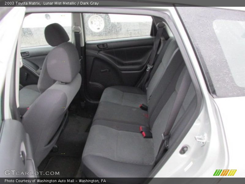 Rear Seat of 2003 Matrix 