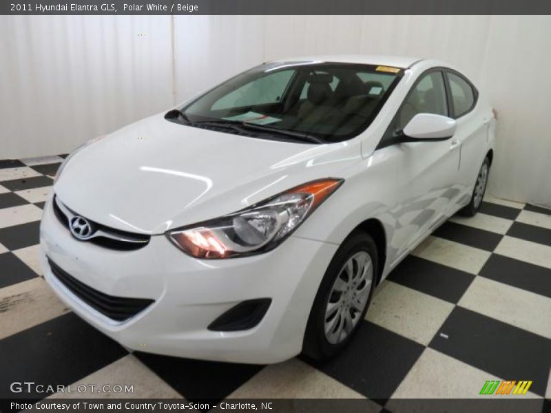 Polar White / Beige 2011 Hyundai Elantra GLS