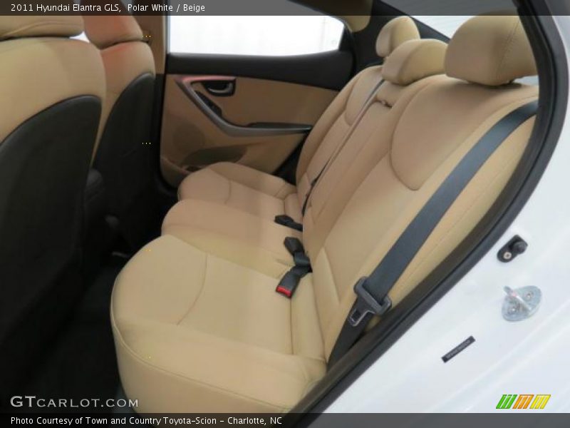 Polar White / Beige 2011 Hyundai Elantra GLS