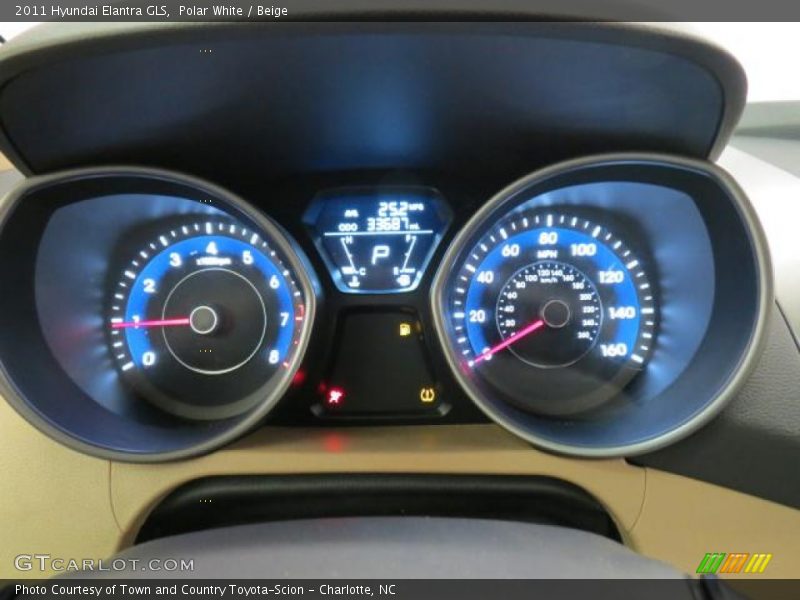 Polar White / Beige 2011 Hyundai Elantra GLS