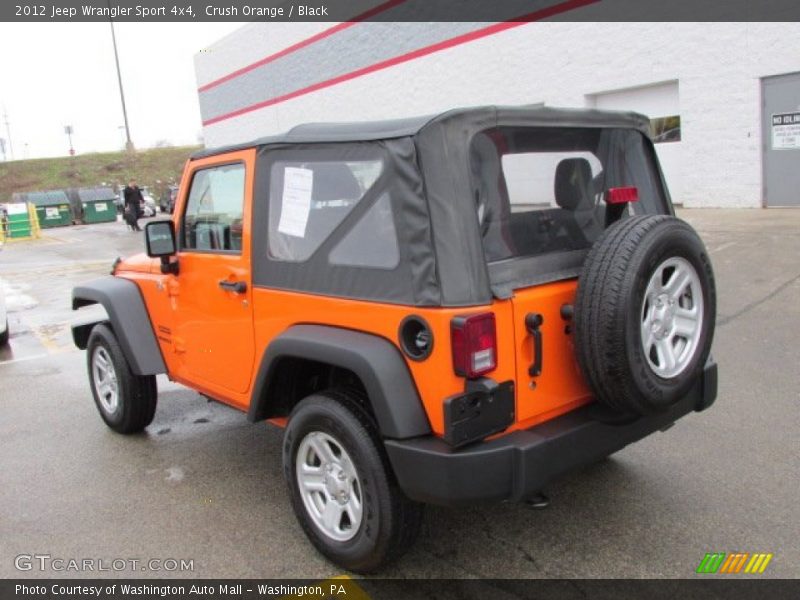 Crush Orange / Black 2012 Jeep Wrangler Sport 4x4