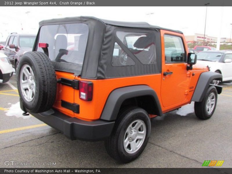 Crush Orange / Black 2012 Jeep Wrangler Sport 4x4