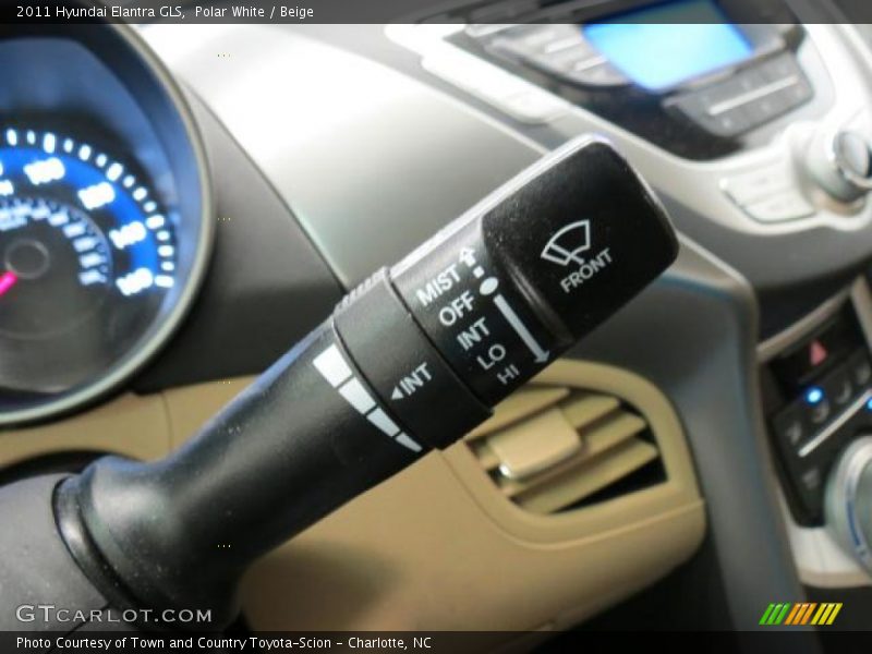 Polar White / Beige 2011 Hyundai Elantra GLS