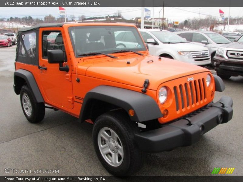 Crush Orange / Black 2012 Jeep Wrangler Sport 4x4
