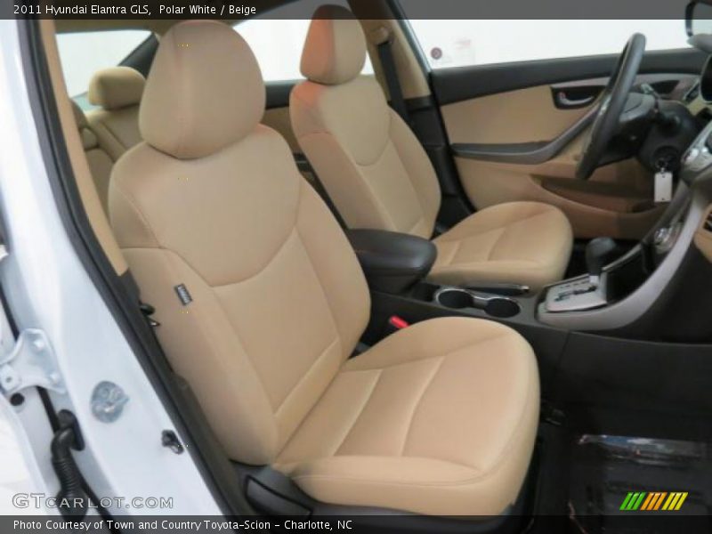 Polar White / Beige 2011 Hyundai Elantra GLS
