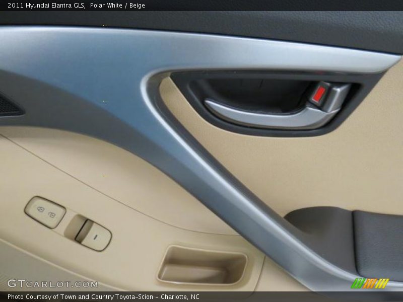 Polar White / Beige 2011 Hyundai Elantra GLS