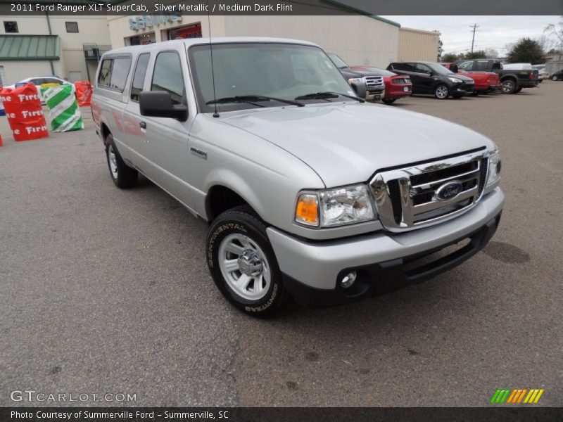 Silver Metallic / Medium Dark Flint 2011 Ford Ranger XLT SuperCab