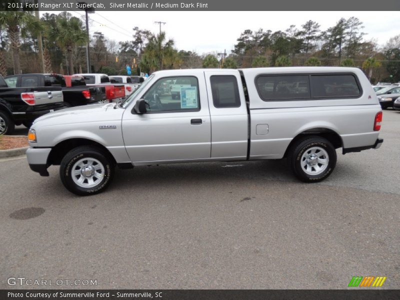 Silver Metallic / Medium Dark Flint 2011 Ford Ranger XLT SuperCab
