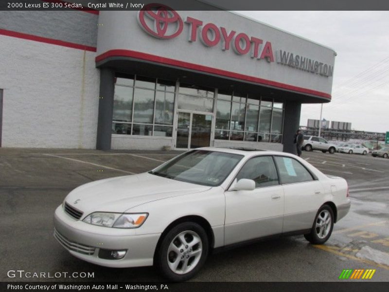 Crystal White / Ivory 2000 Lexus ES 300 Sedan