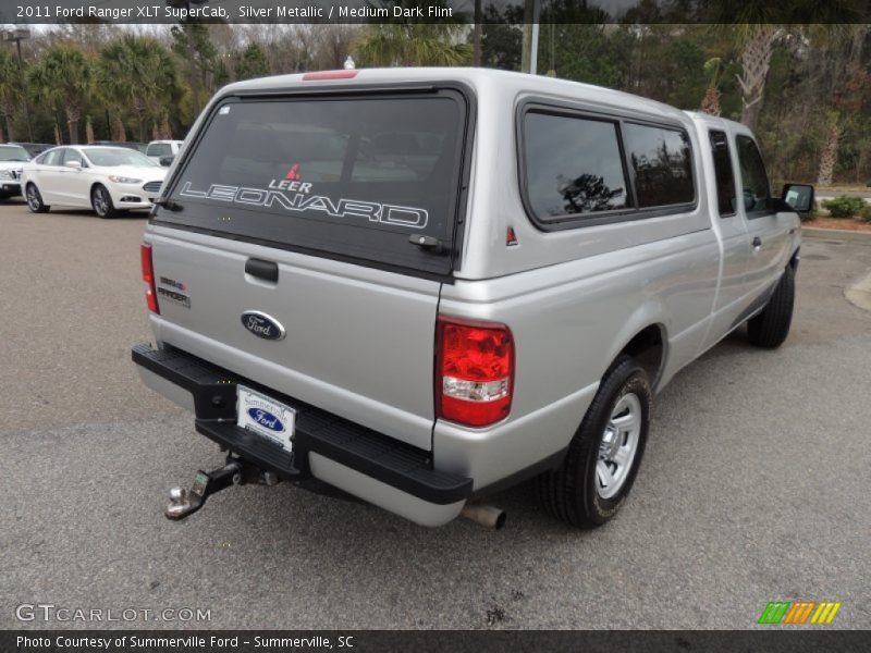 Silver Metallic / Medium Dark Flint 2011 Ford Ranger XLT SuperCab