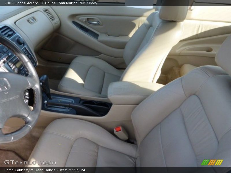 Front Seat of 2002 Accord EX Coupe