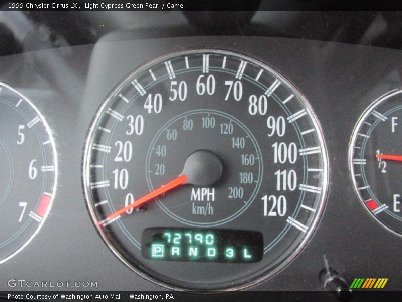 Light Cypress Green Pearl / Camel 1999 Chrysler Cirrus LXi