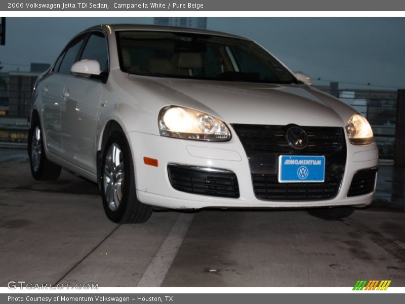 Campanella White / Pure Beige 2006 Volkswagen Jetta TDI Sedan