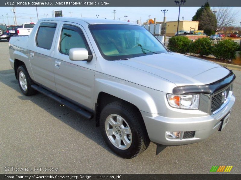 Alabaster Silver Metallic / Gray 2012 Honda Ridgeline RTS