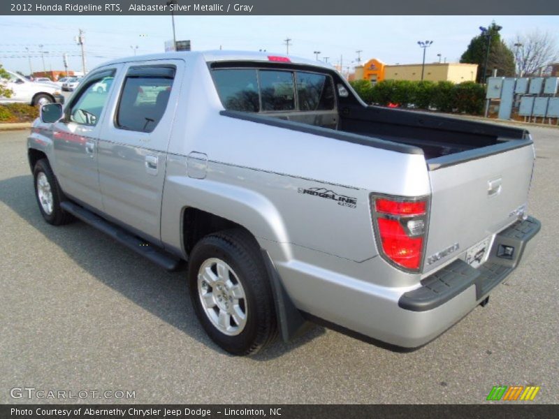 Alabaster Silver Metallic / Gray 2012 Honda Ridgeline RTS