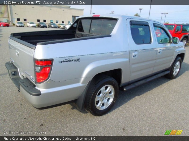 Alabaster Silver Metallic / Gray 2012 Honda Ridgeline RTS
