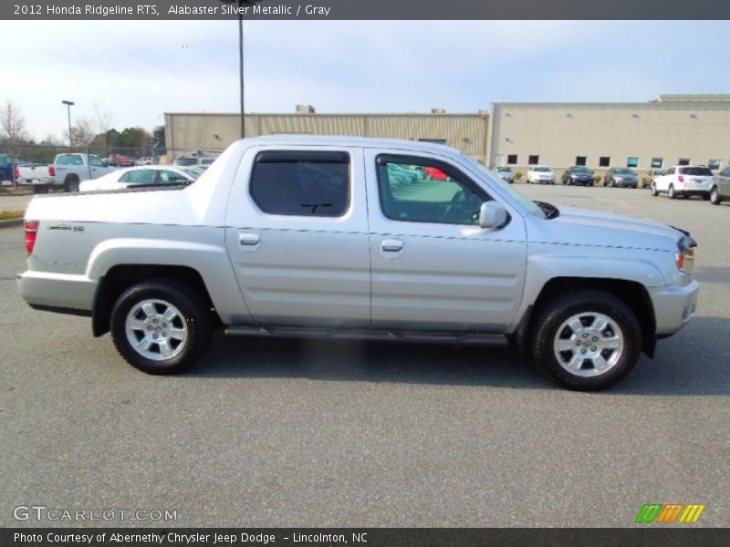 Alabaster Silver Metallic / Gray 2012 Honda Ridgeline RTS
