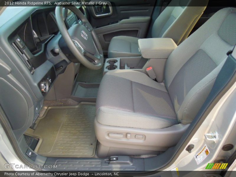 Alabaster Silver Metallic / Gray 2012 Honda Ridgeline RTS