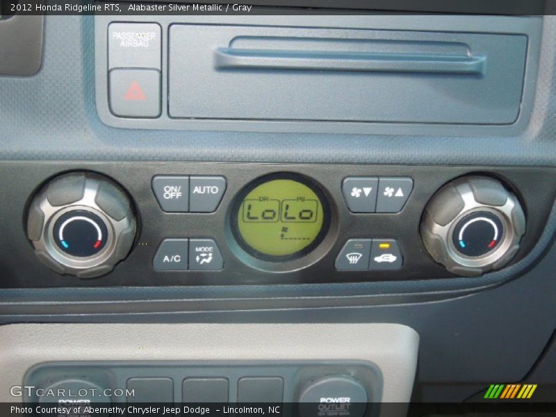 Alabaster Silver Metallic / Gray 2012 Honda Ridgeline RTS