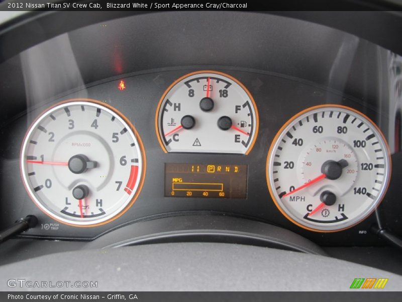  2012 Titan SV Crew Cab SV Crew Cab Gauges
