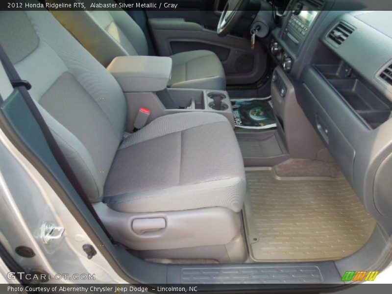 Alabaster Silver Metallic / Gray 2012 Honda Ridgeline RTS