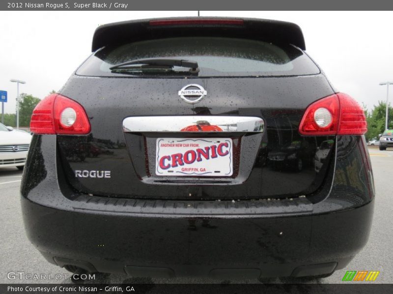 Super Black / Gray 2012 Nissan Rogue S