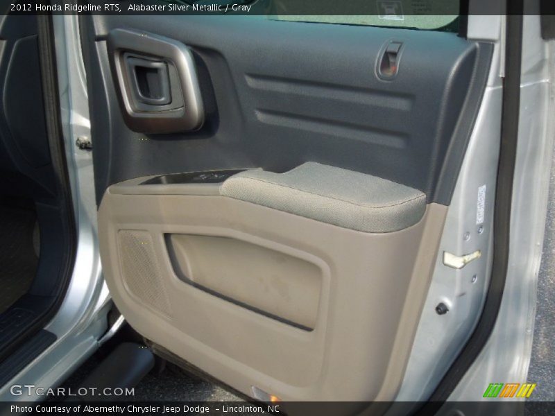 Alabaster Silver Metallic / Gray 2012 Honda Ridgeline RTS