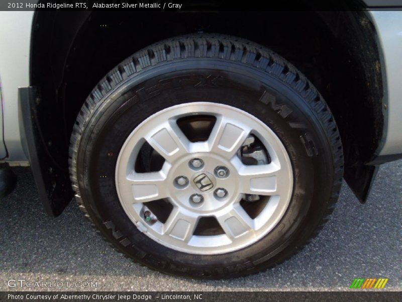 Alabaster Silver Metallic / Gray 2012 Honda Ridgeline RTS
