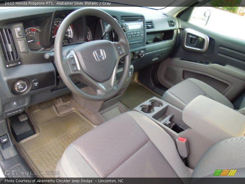 Alabaster Silver Metallic / Gray 2012 Honda Ridgeline RTS