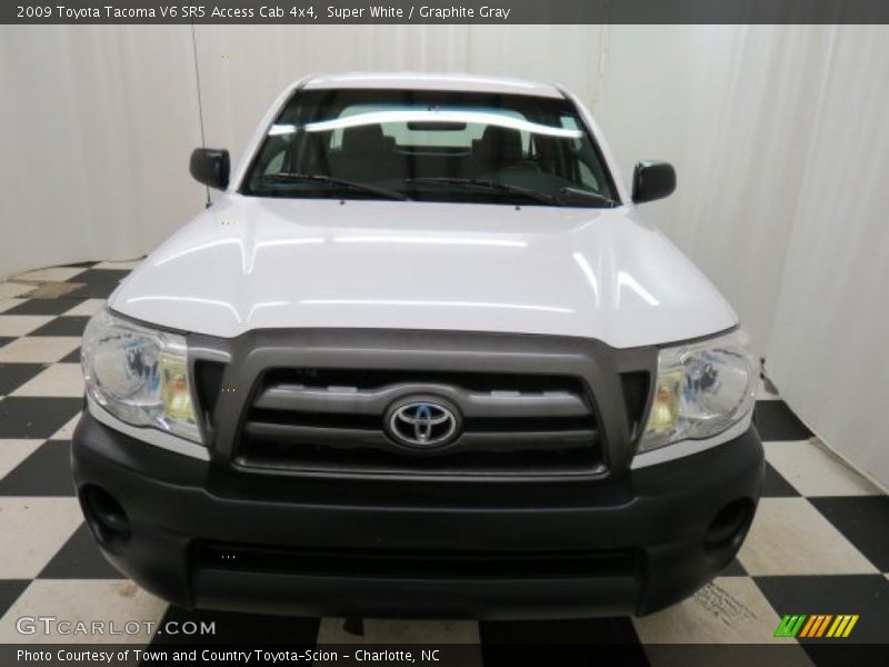 Super White / Graphite Gray 2009 Toyota Tacoma V6 SR5 Access Cab 4x4