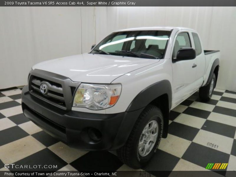 Super White / Graphite Gray 2009 Toyota Tacoma V6 SR5 Access Cab 4x4